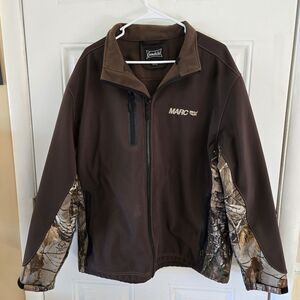 Gamehide Realtree Camouflage Jacket Full Zip Long Sleeves Brown Men's Size XL